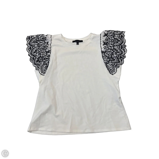 Blouse Sleeveless By White House Black Market In Black & White, Size: Xl