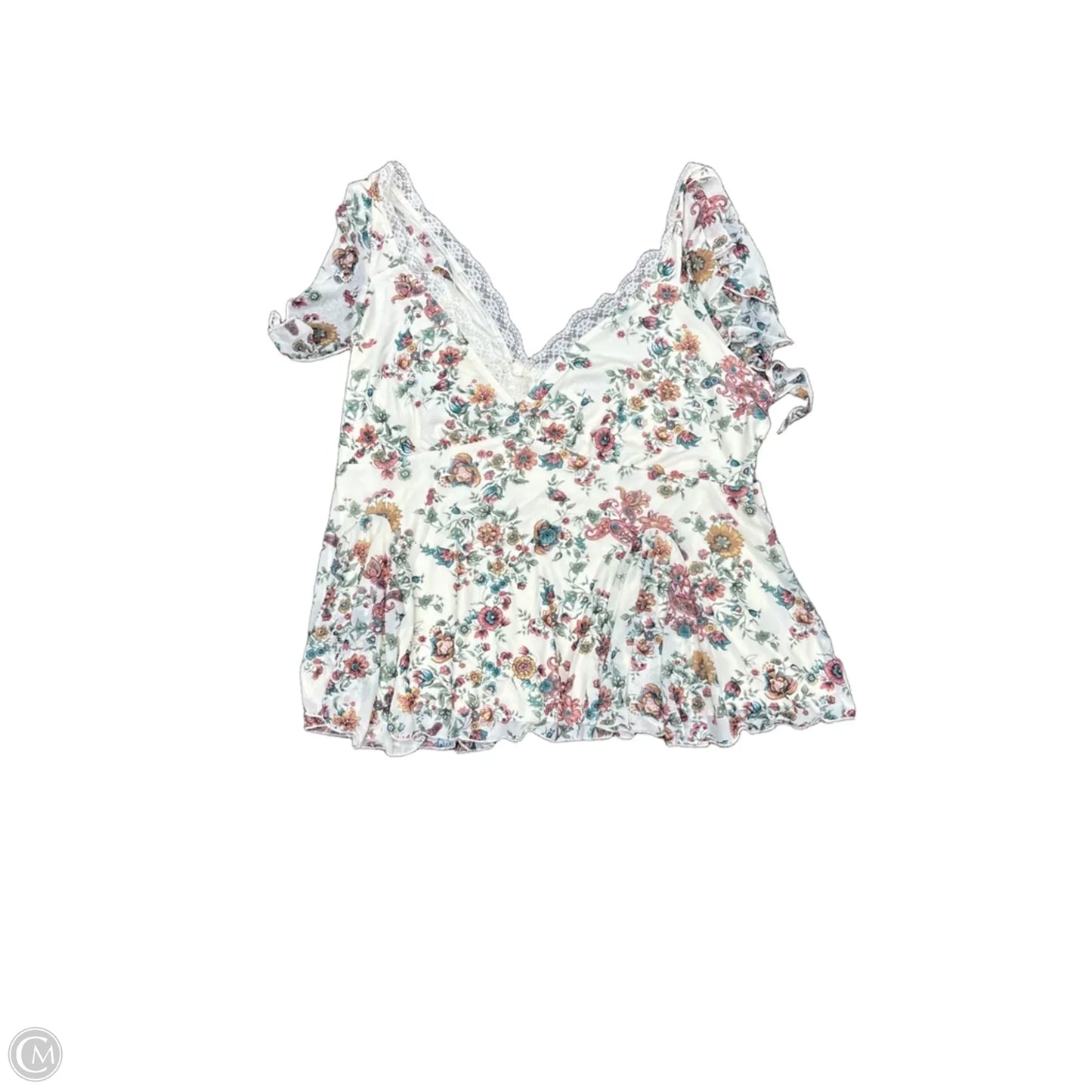 Top Sleeveless By Torrid In Cream, Size: L
