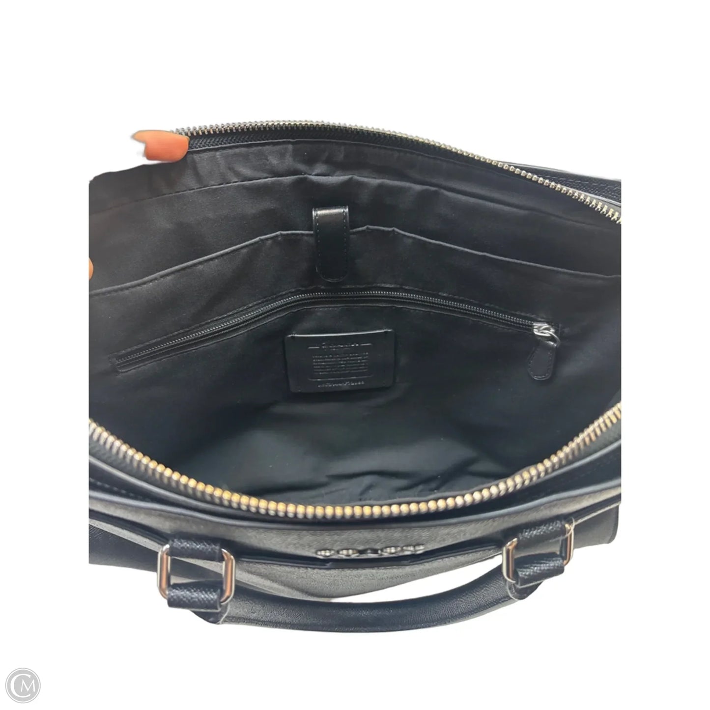 Laptop Bag Designer By Coach, Size: Large