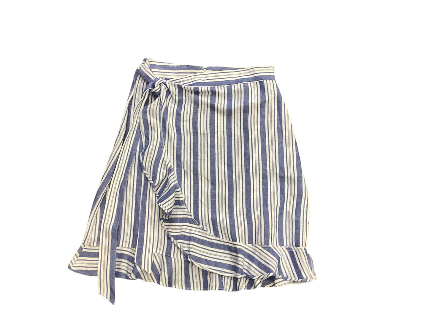 Skirt Mini & Short By Loft In Blue & White, Size: 2