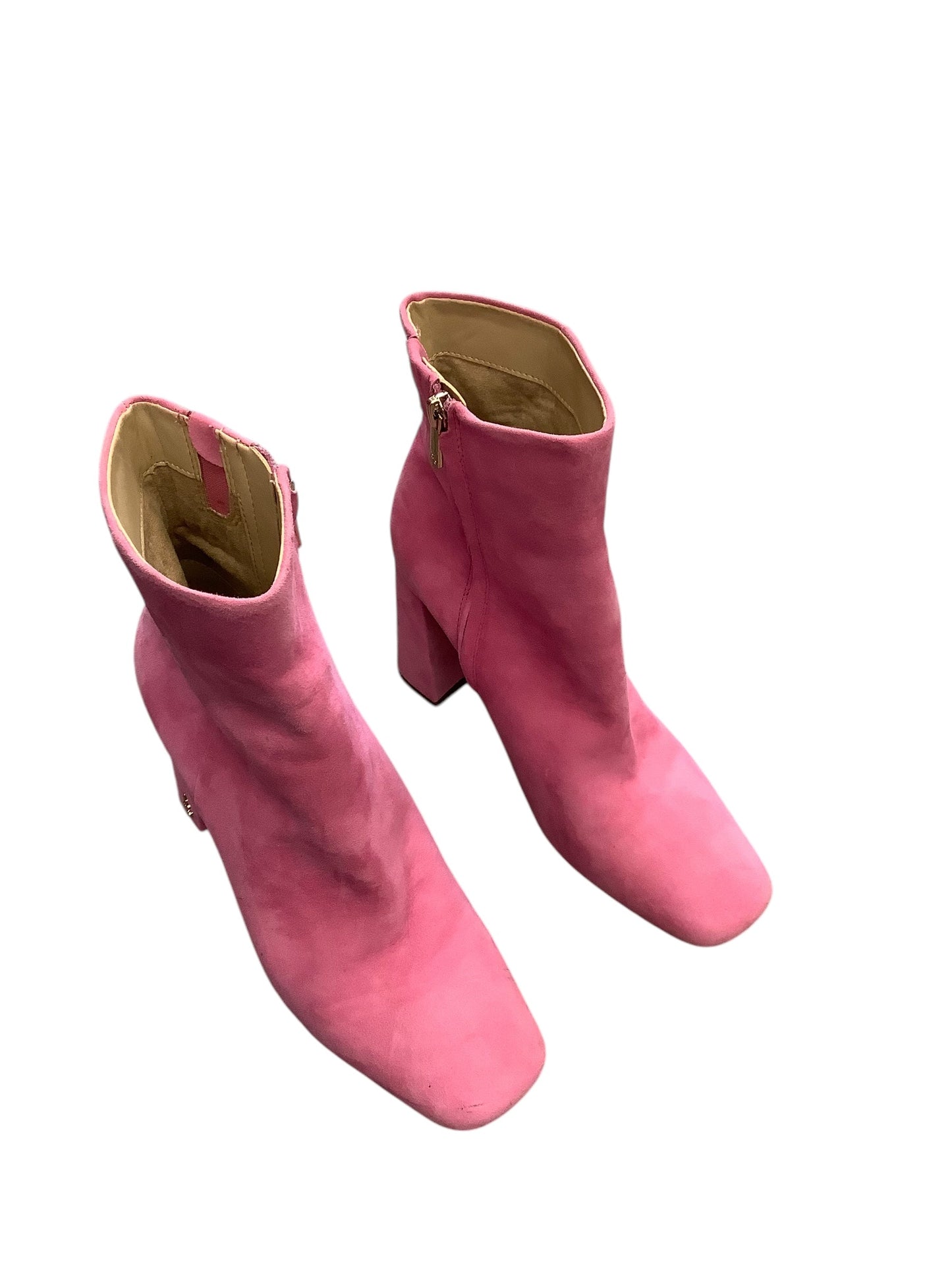 Boots Ankle Heels By Sam Edelman In Pink, Size: 8