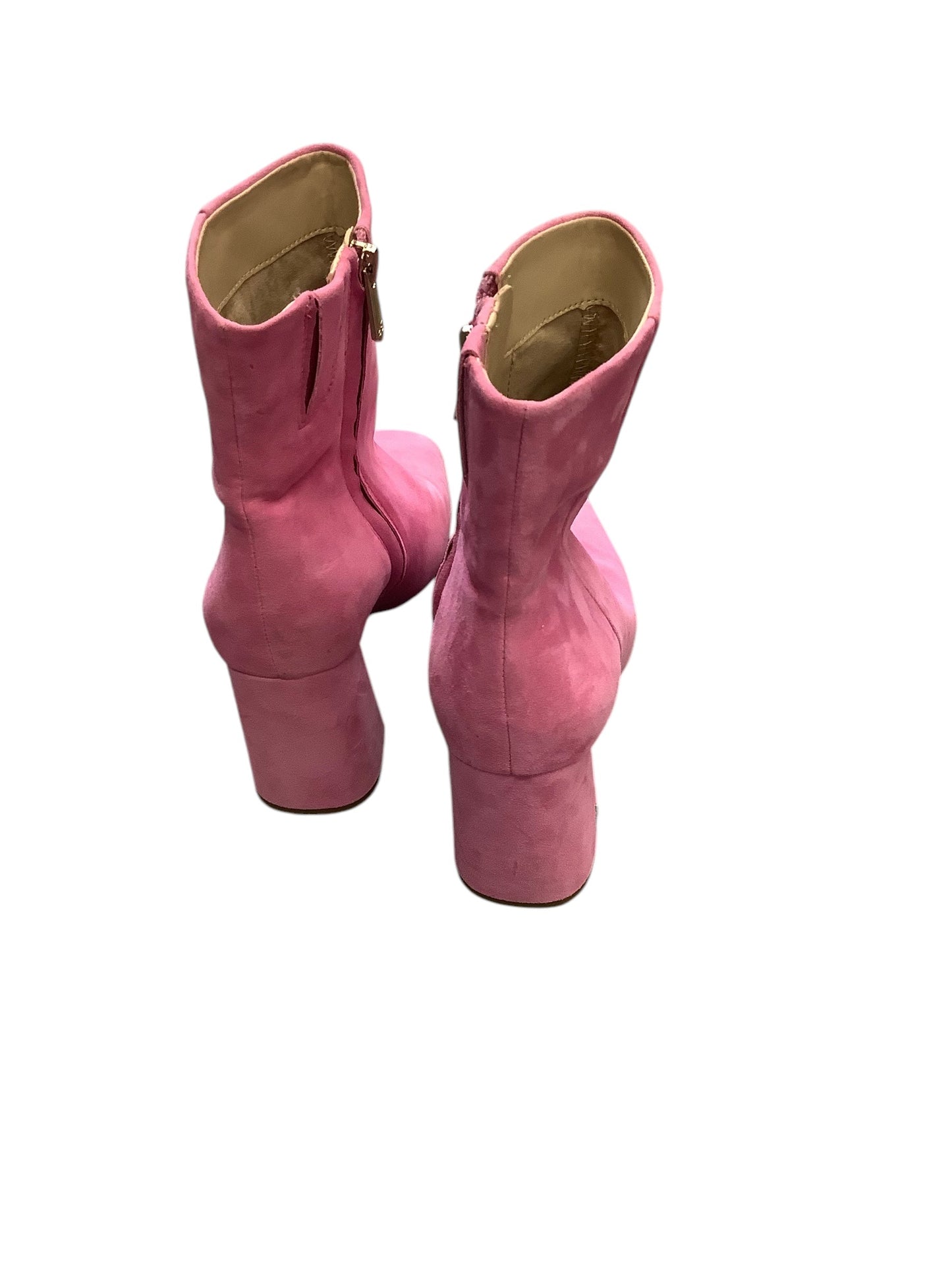 Boots Ankle Heels By Sam Edelman In Pink, Size: 8