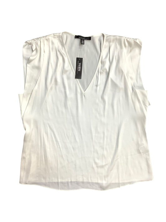 Blouse Sleeveless By White House Black Market In White, Size: Xl