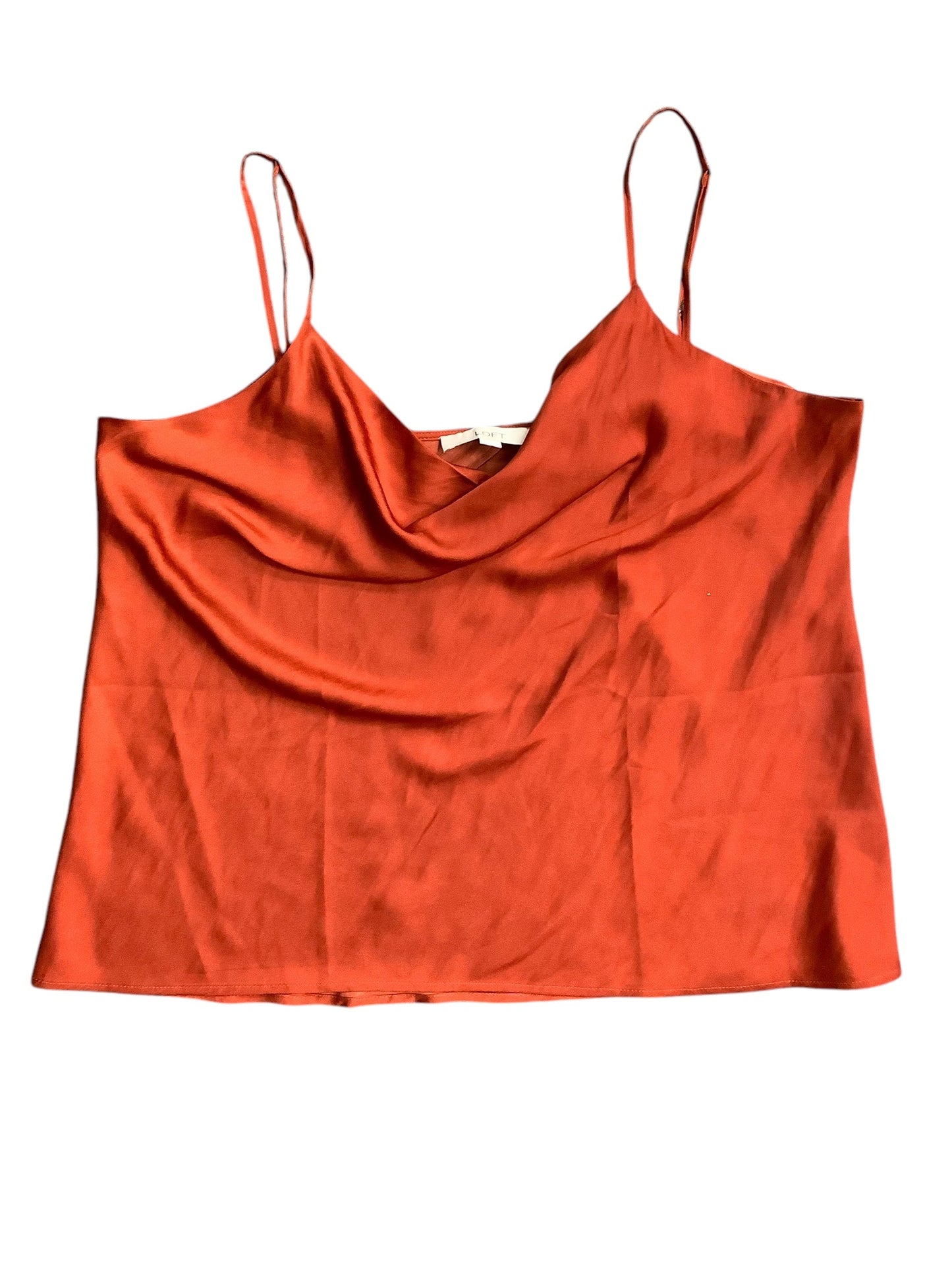 Top Sleeveless By Loft In Orange, Size: Xl