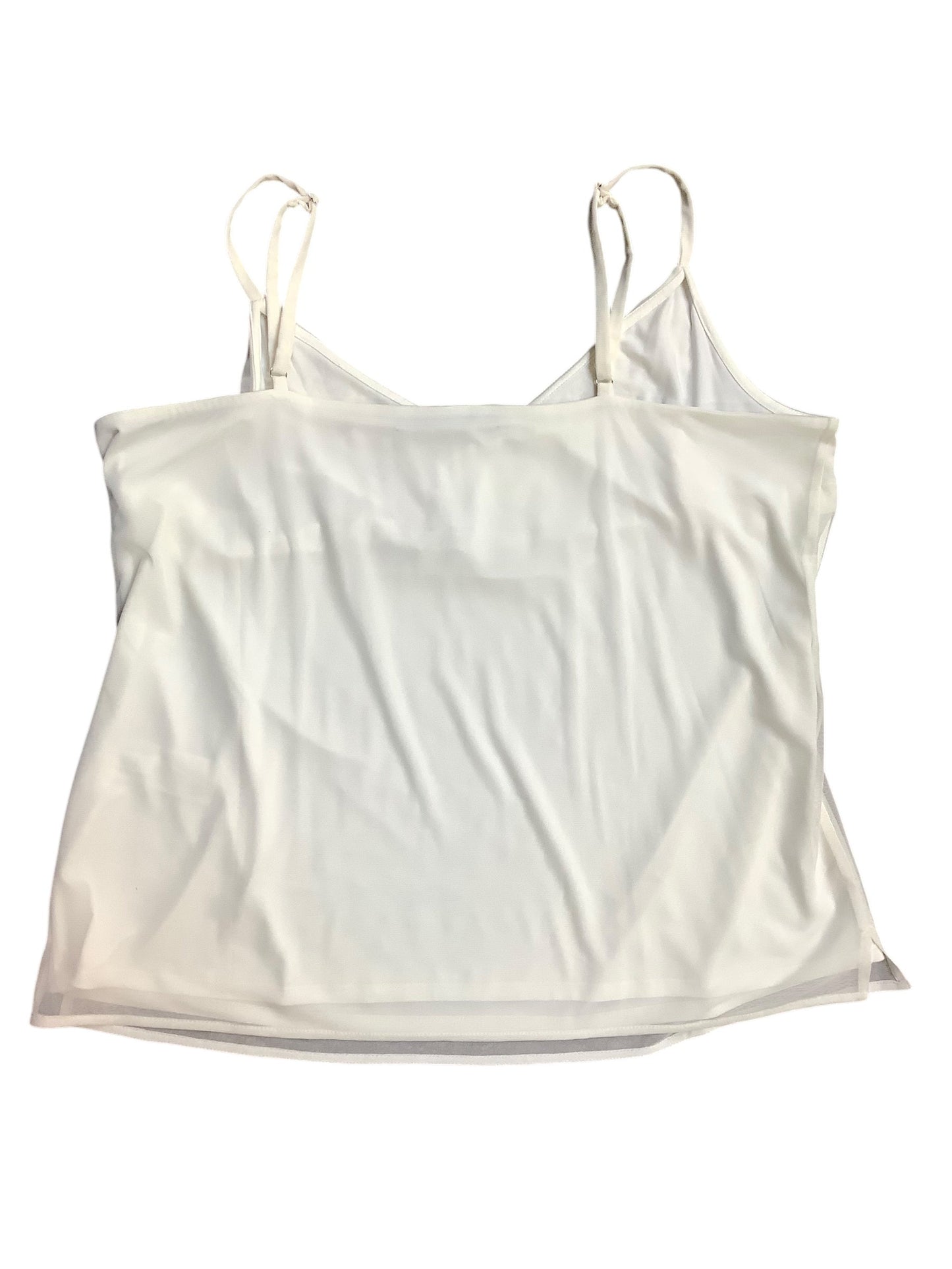 Blouse Sleeveless By White House Black Market In White, Size: Xl