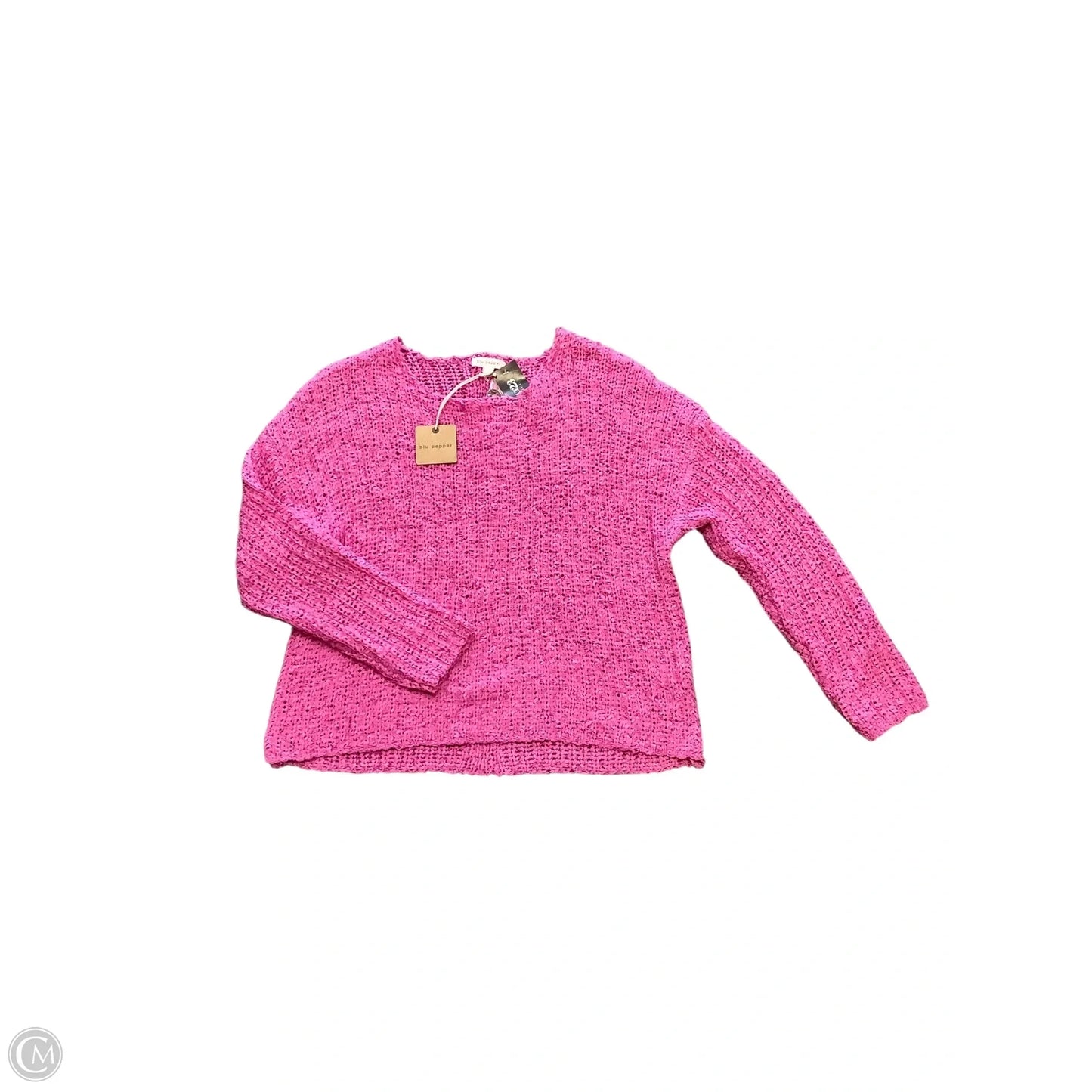 Sweater By Blu Pepper In Pink, Size: L