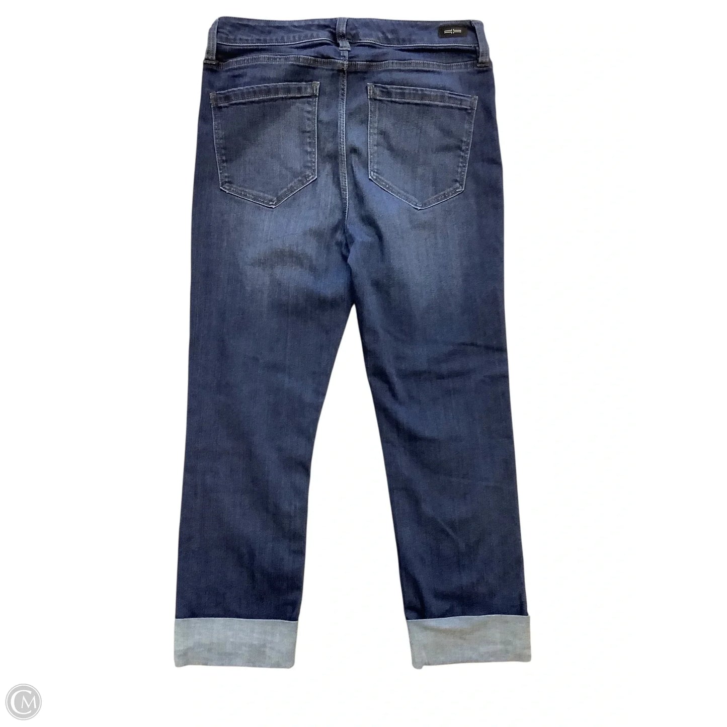 Jeans Cropped By Liverpool In Blue Denim, Size: 8