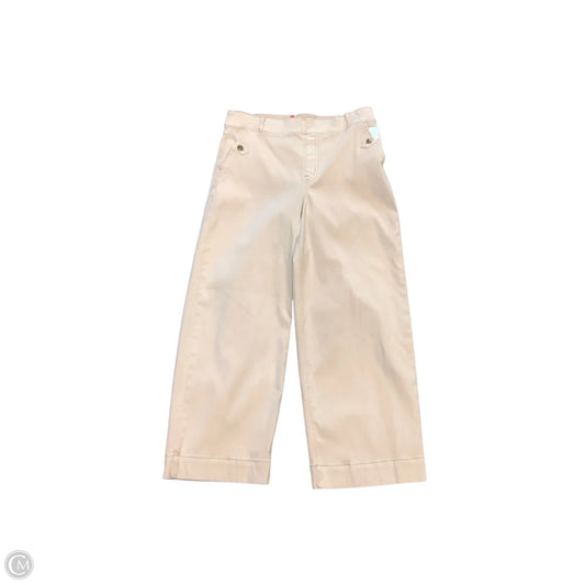 Jeans Wide Leg By Spanx In Tan, Size: Xl