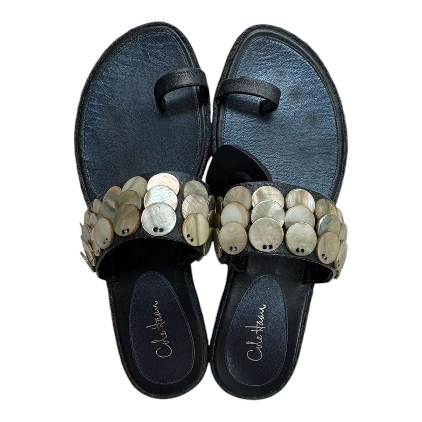 Sandals Flats By Cole-Haan In Black, Size:7