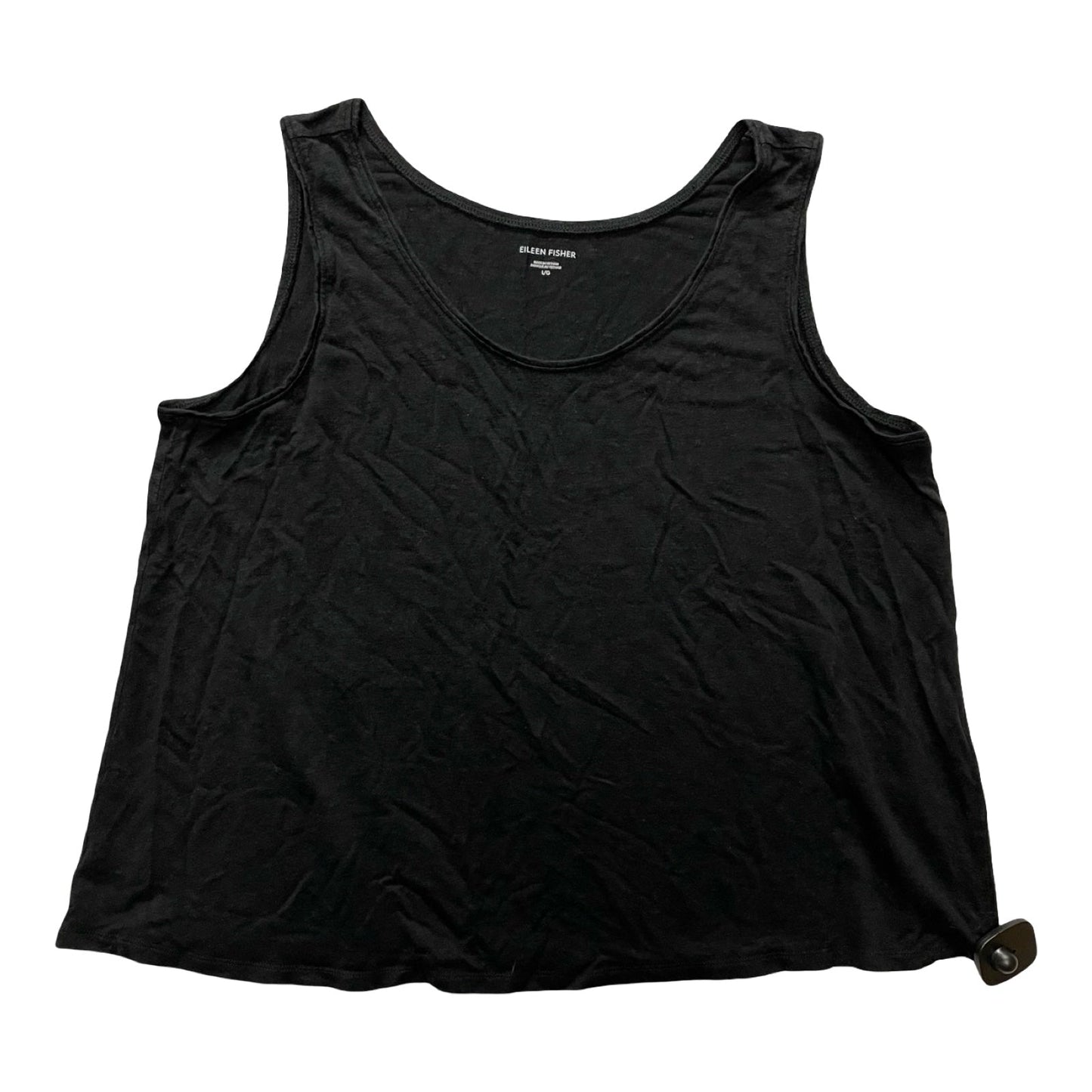 Top Sleeveless Designer By Eileen Fisher In Black, Size:L