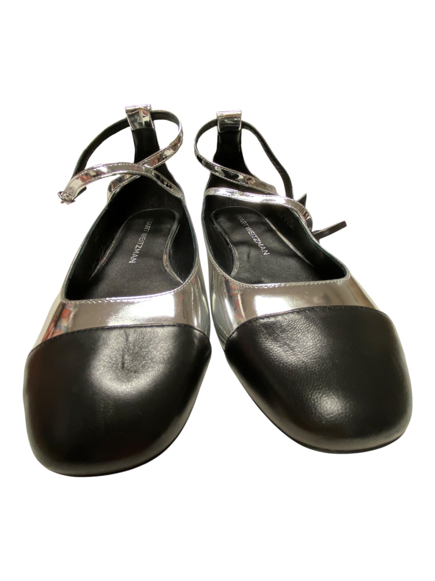 Shoes Designer By Stuart Weitzman In Silver, Size:7