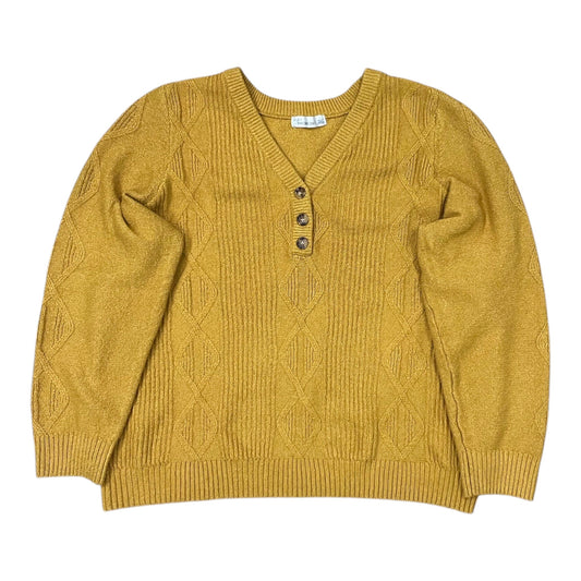 Sweater By 89Th And Madison In Yellow, Size:1X