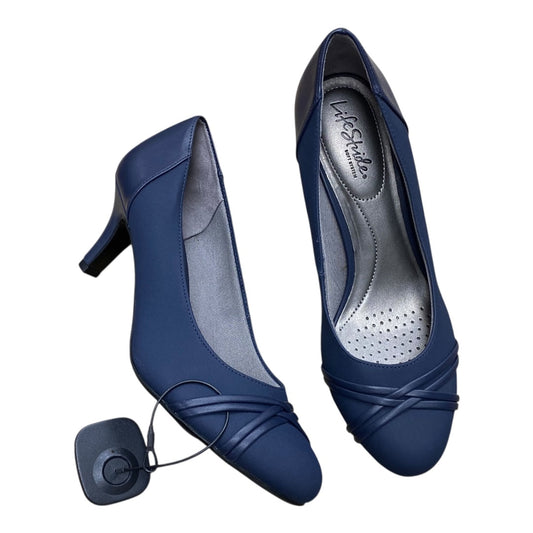 Shoes Heels Kitten By Life Stride In Blue, Size:9.5