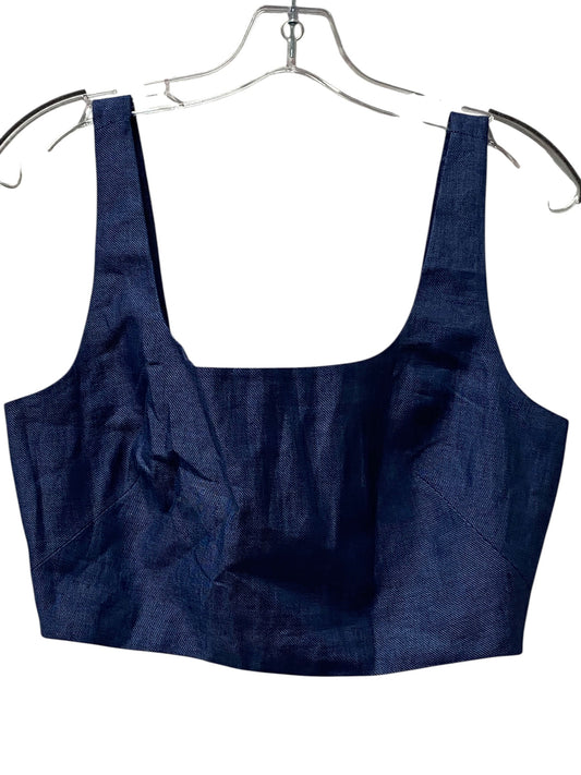 Top Sleeveless By Banana Republic In Blue, Size:M