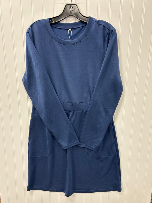 Dress Casual Midi By Cmc In Blue, Size:L