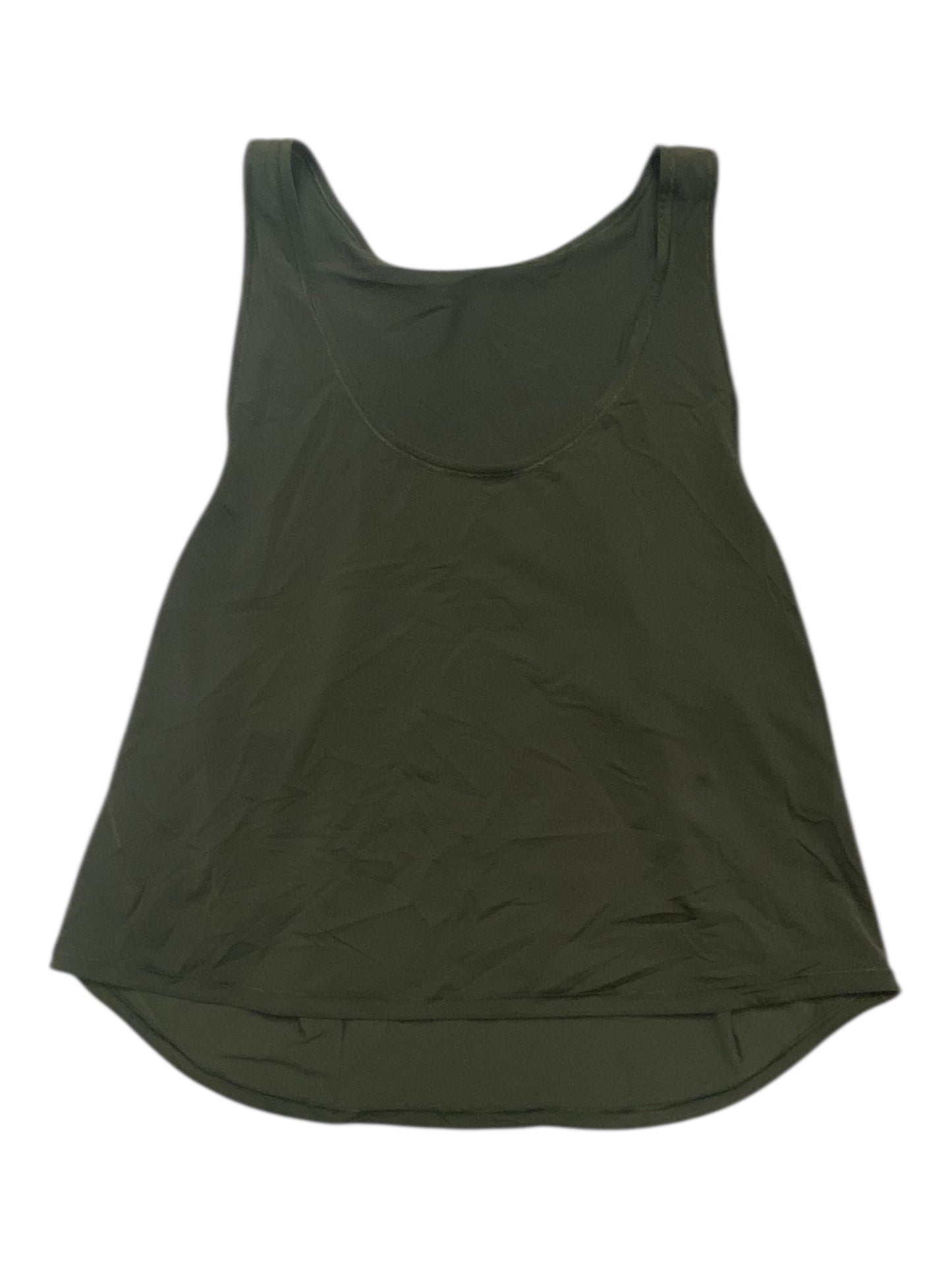 Athletic Tank Top By Lululemon In Olive Green, Size:S