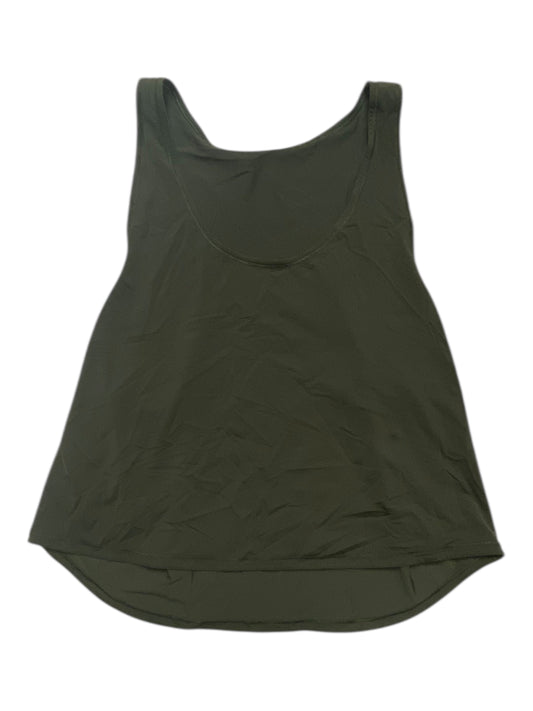 Athletic Tank Top By Lululemon In Olive Green, Size:S
