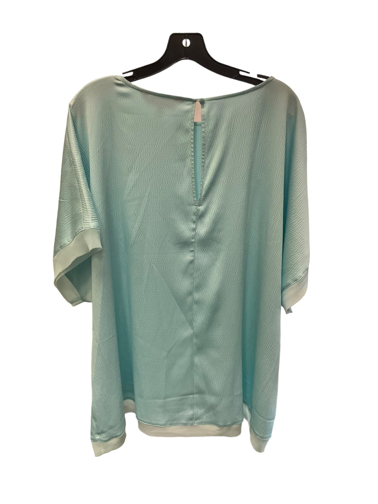 Top Short Sleeve By Rachel Roy In Aquamarine, Size: 26