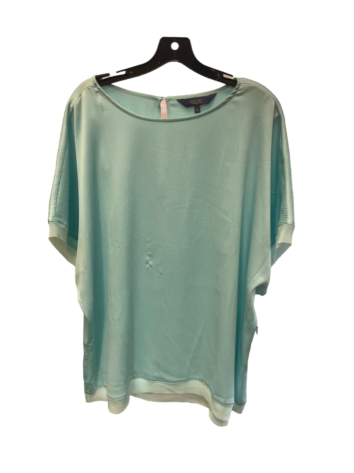 Top Short Sleeve By Rachel Roy In Aquamarine, Size: 26