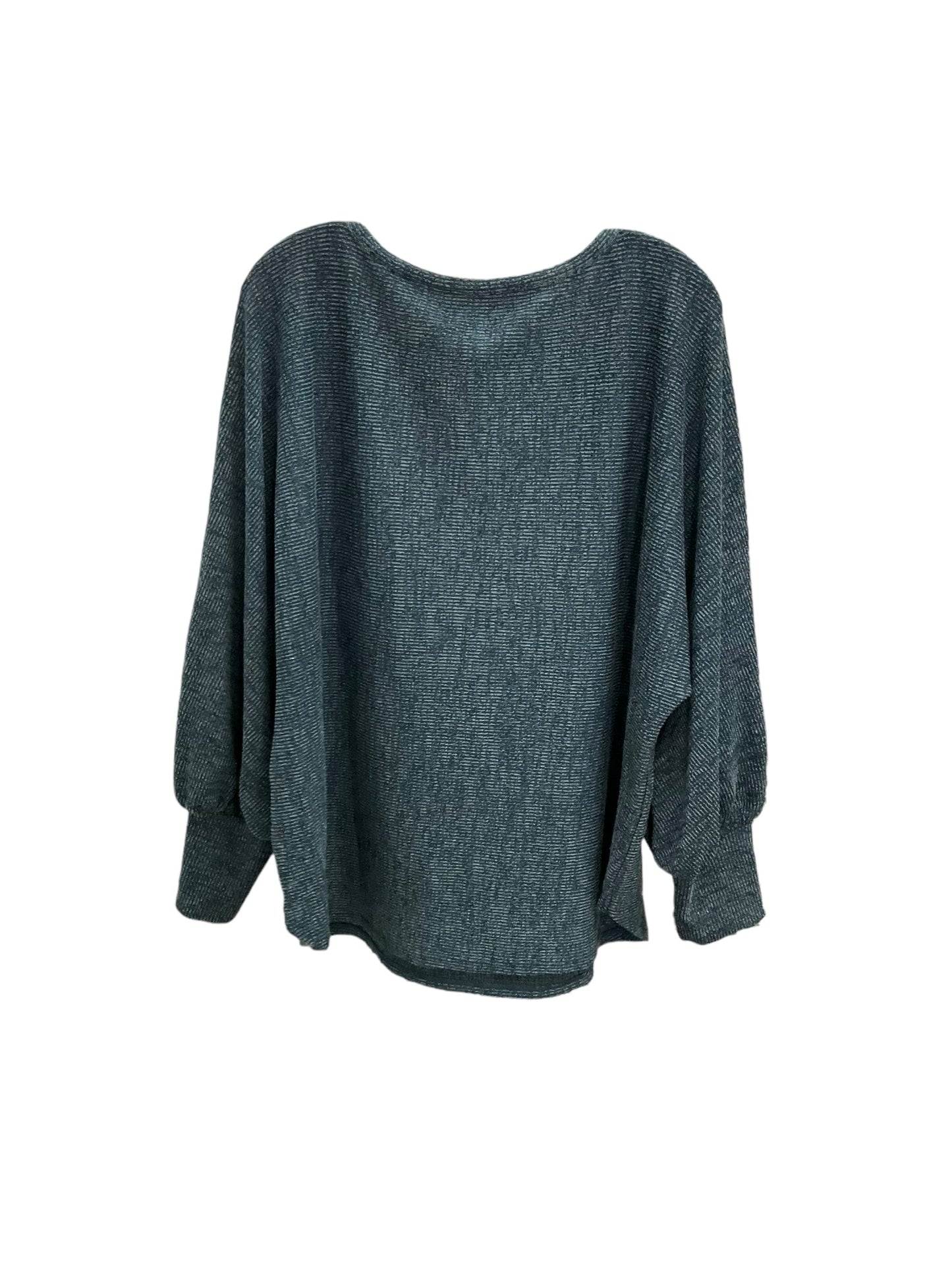 Top Long Sleeve By Max Studio In Teal, Size: 24