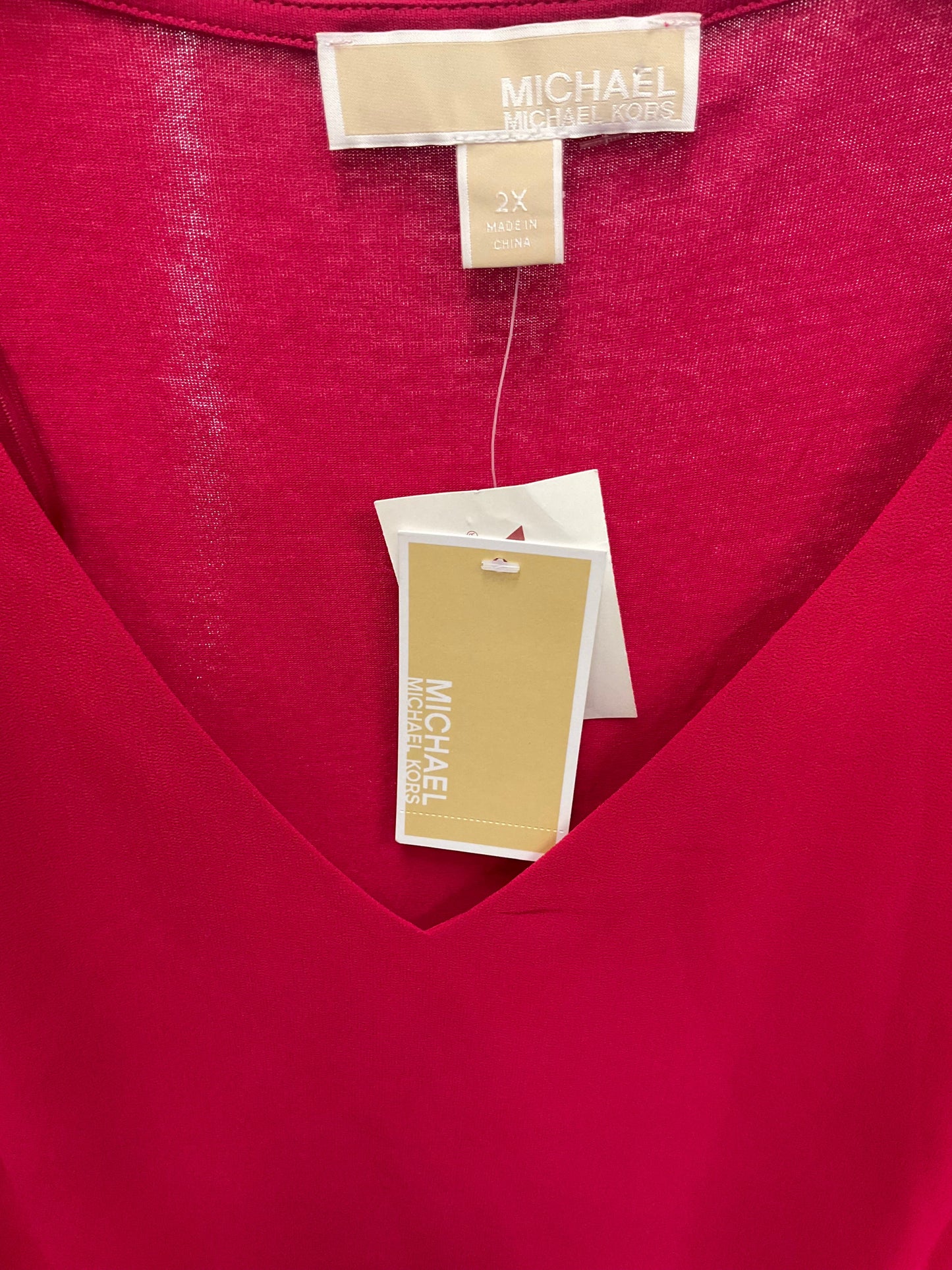 Top Long Sleeve By Michael By Michael Kors In Red, Size: 24