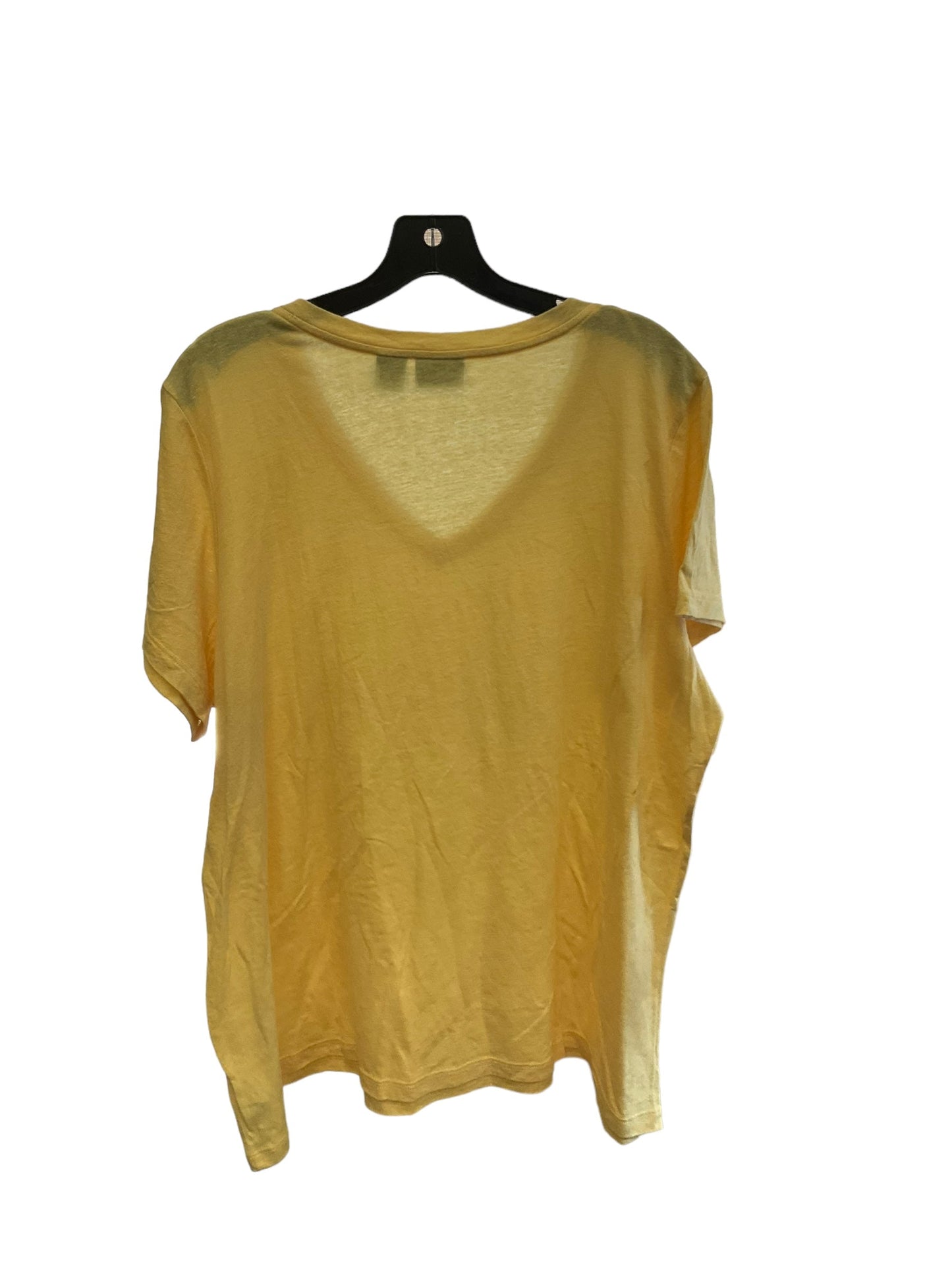 Top Short Sleeve Designer By Rachel Zoe In Yellow, Size: 26