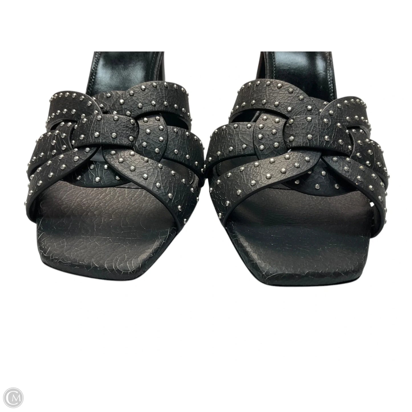 Shoes Luxury Designer By Yves Saint Laurent In Black, Size: 8.5