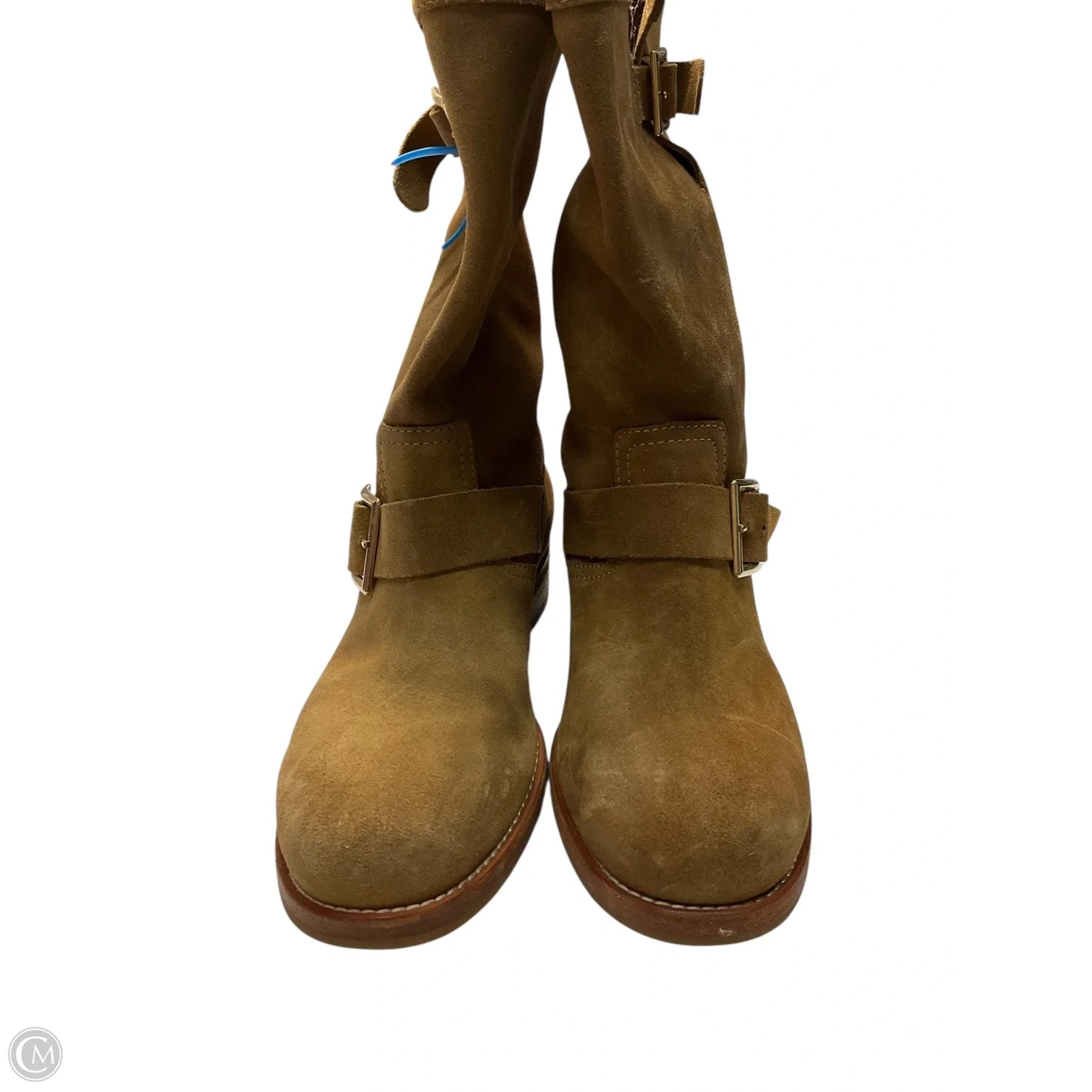 Boots Luxury Designer By Jimmy Choo In Tan, Size: 6