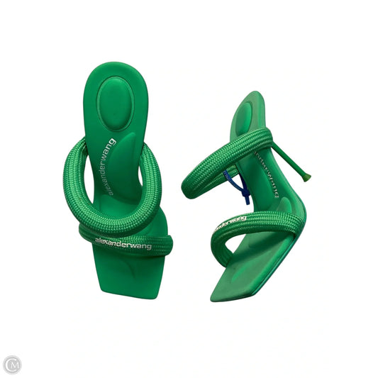 Sandals Luxury Designer By Alexander Wang In Green, Size: 5