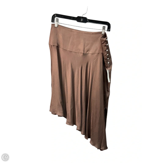 Skirt Mini & Short By Anthropologie In Bronze, Size: L