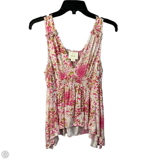 Top Sleeveless By Maeve In Pink, Size: S