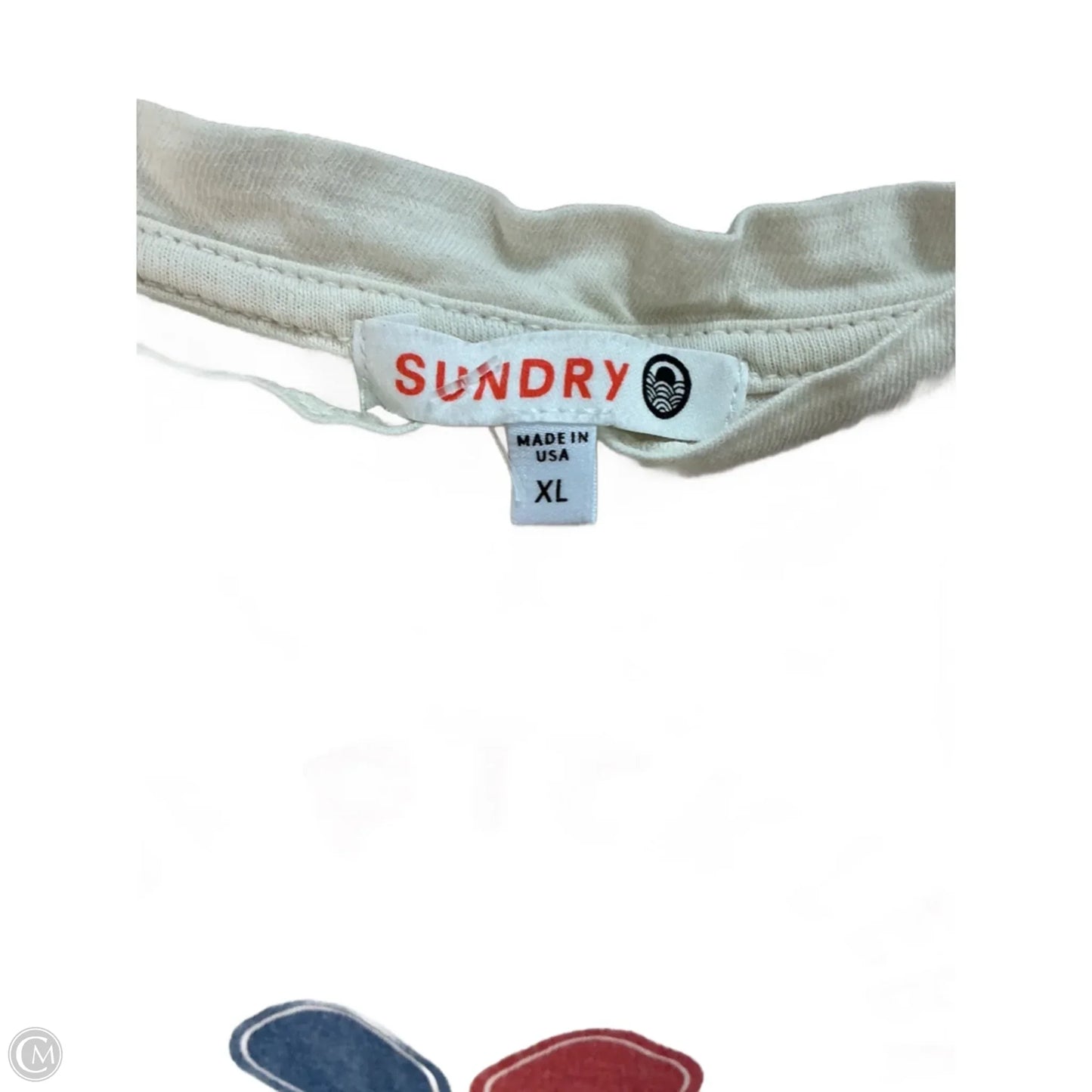 Top Sleeveless Basic By Sundry In Cream, Size: Xl