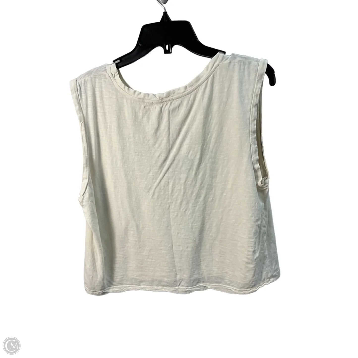 Top Sleeveless Basic By Sundry In Cream, Size: Xl