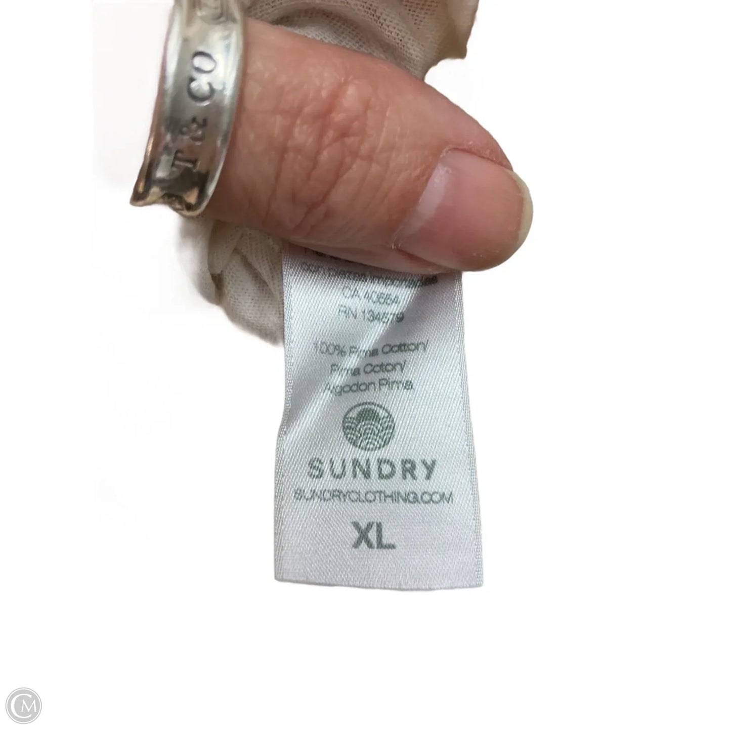 Top Sleeveless Basic By Sundry In Cream, Size: Xl