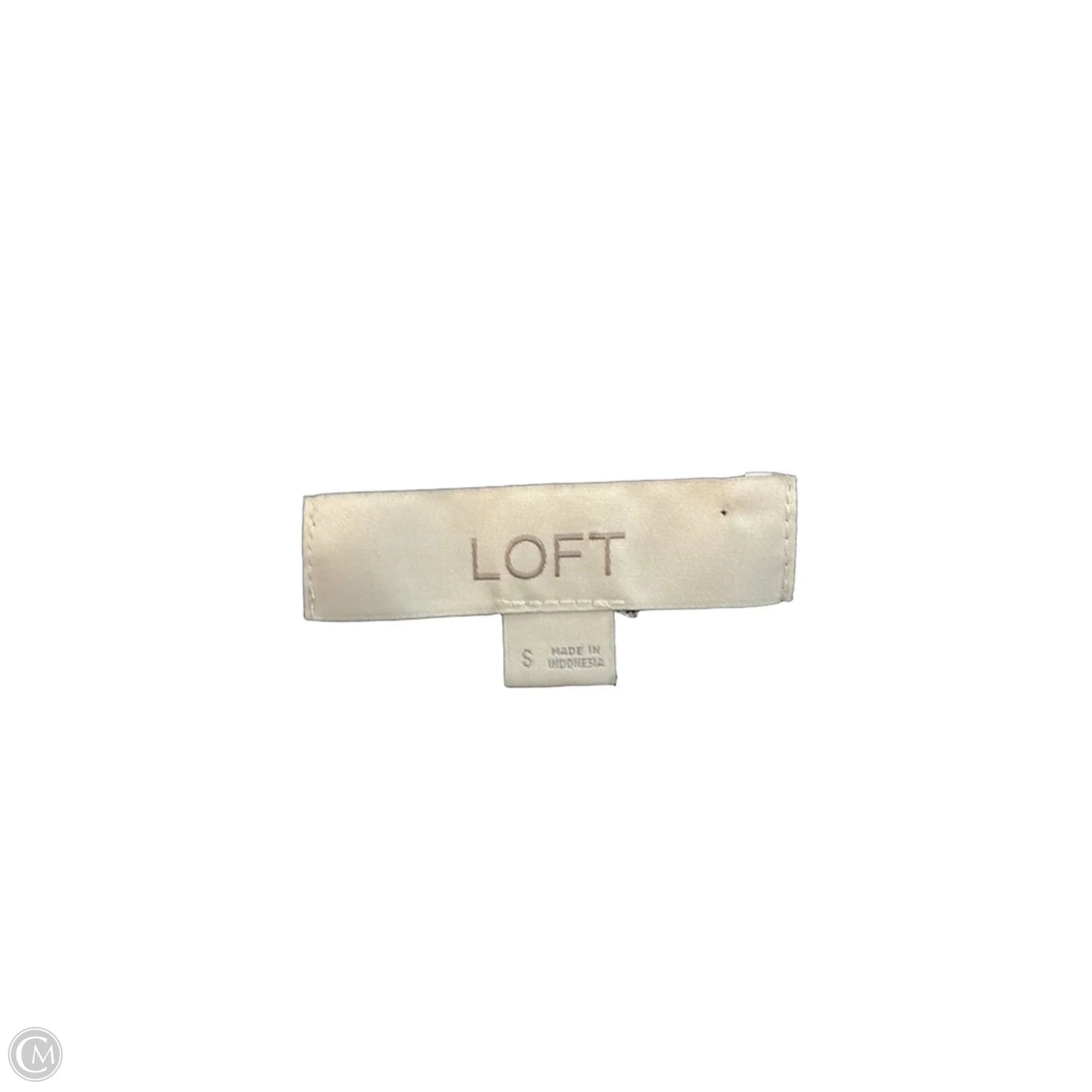 Top Sleeveless By Loft In Black, Size: S