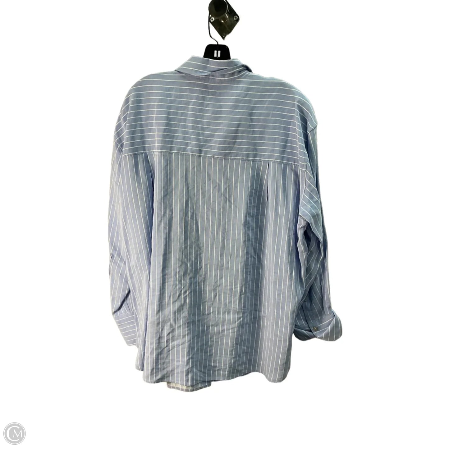 Top Long Sleeve By Vince In Blue, Size: 18