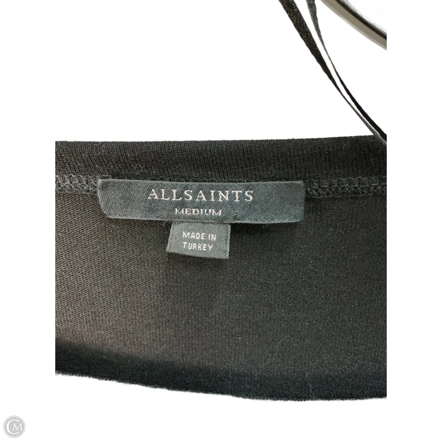 Top Long Sleeve Designer By All Saints In Black, Size: M