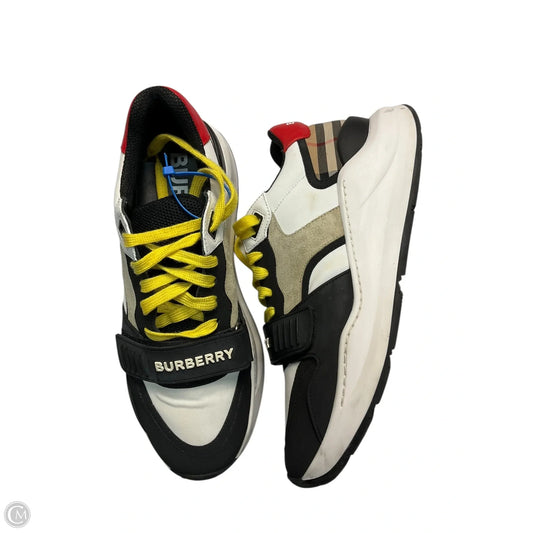 Shoes Luxury Designer By Burberry In White, Size: 10