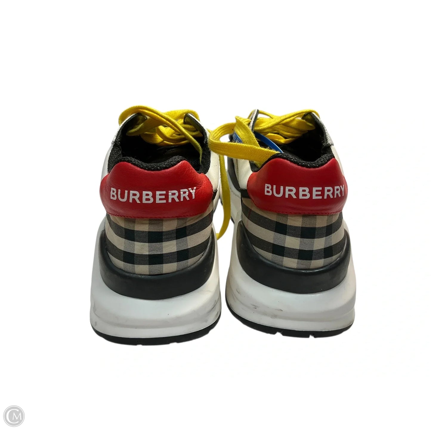 Shoes Luxury Designer By Burberry In White, Size: 10