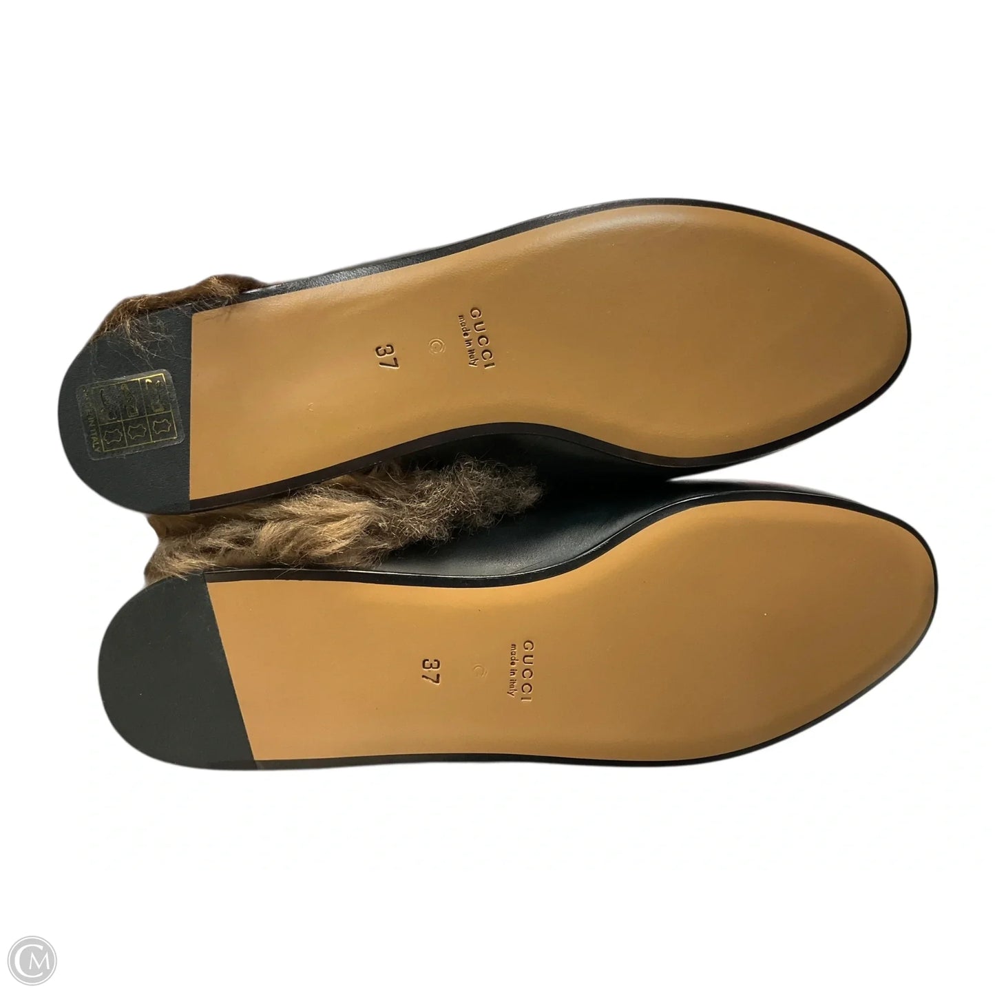 Shoes Luxury Designer By Gucci In Black, Size: 7