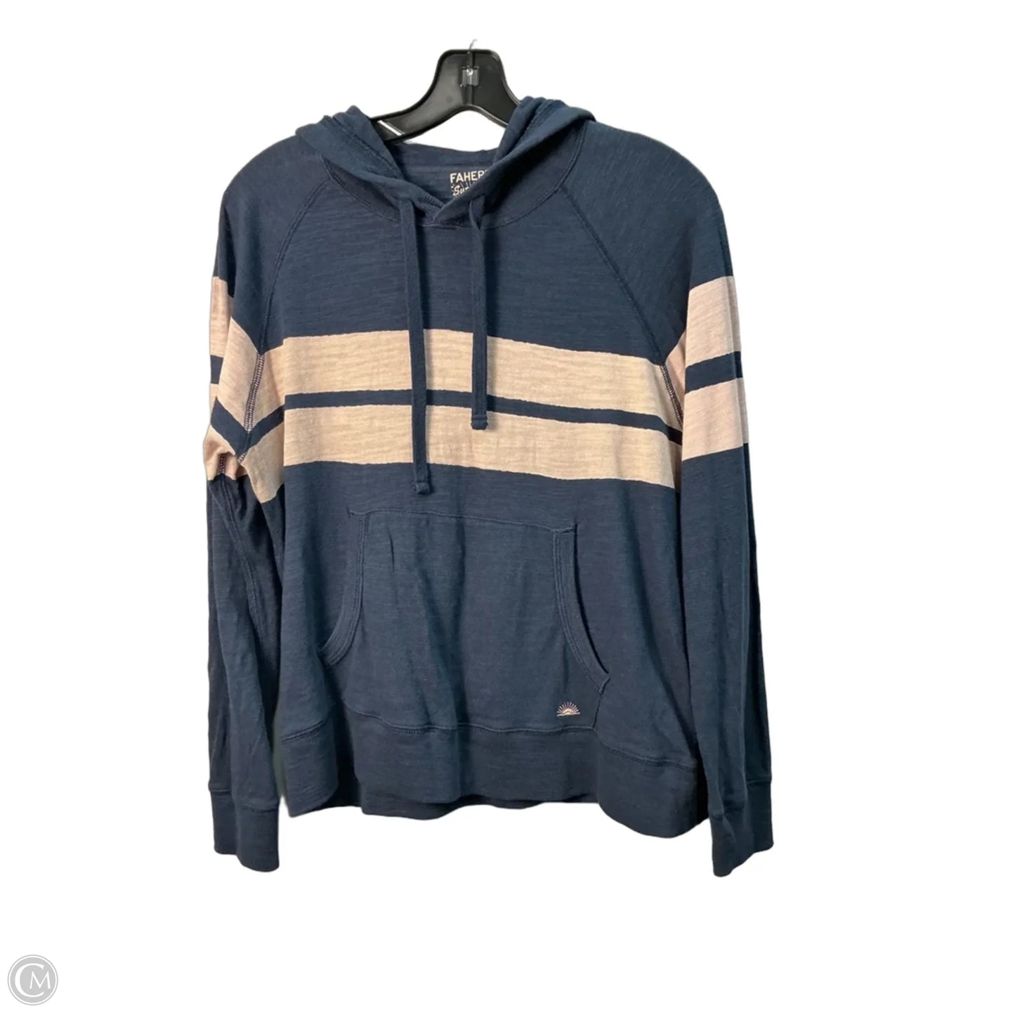 Top Long Sleeve By Faherty In Navy, Size: S