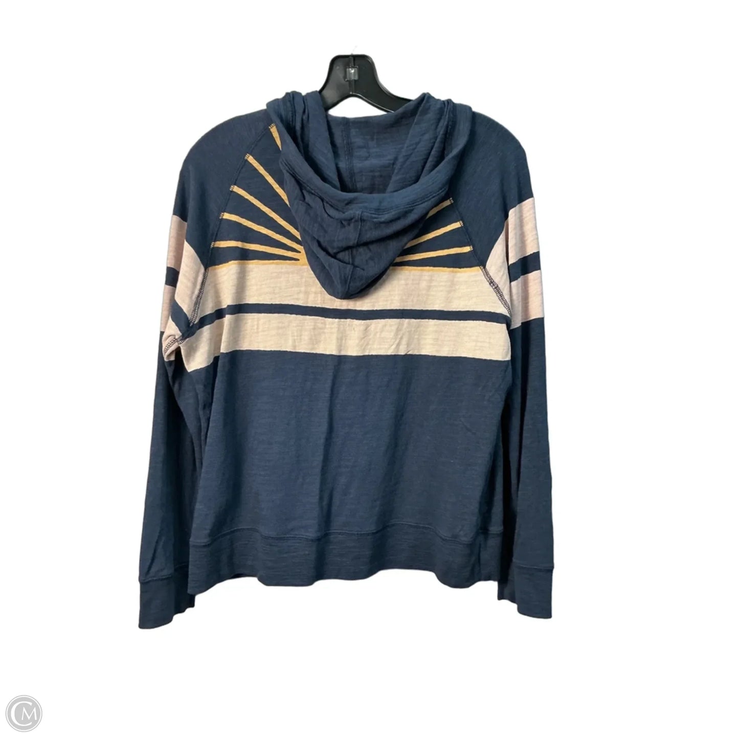Top Long Sleeve By Faherty In Navy, Size: S