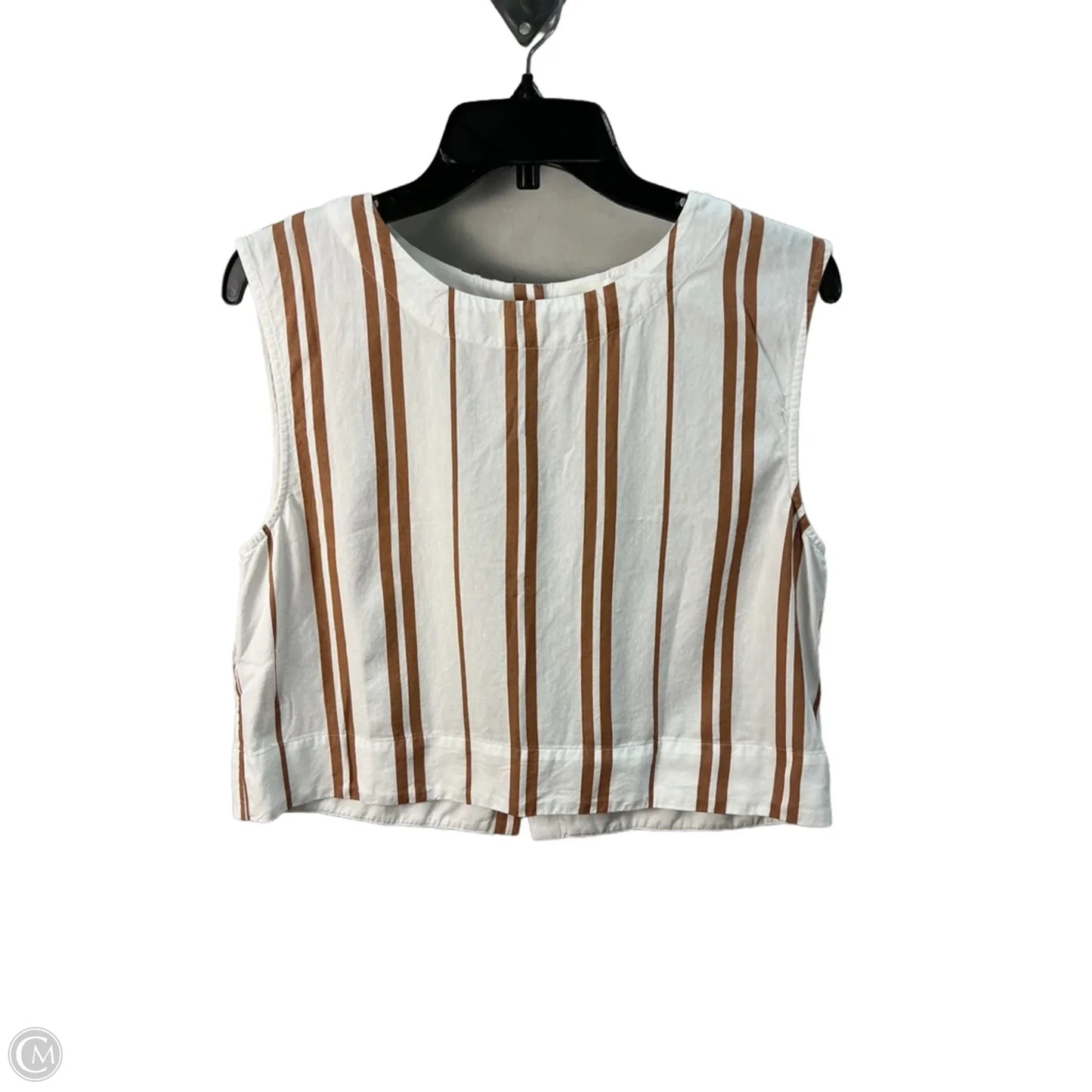 Top Sleeveless By Cloth & Stone In White, Size: M