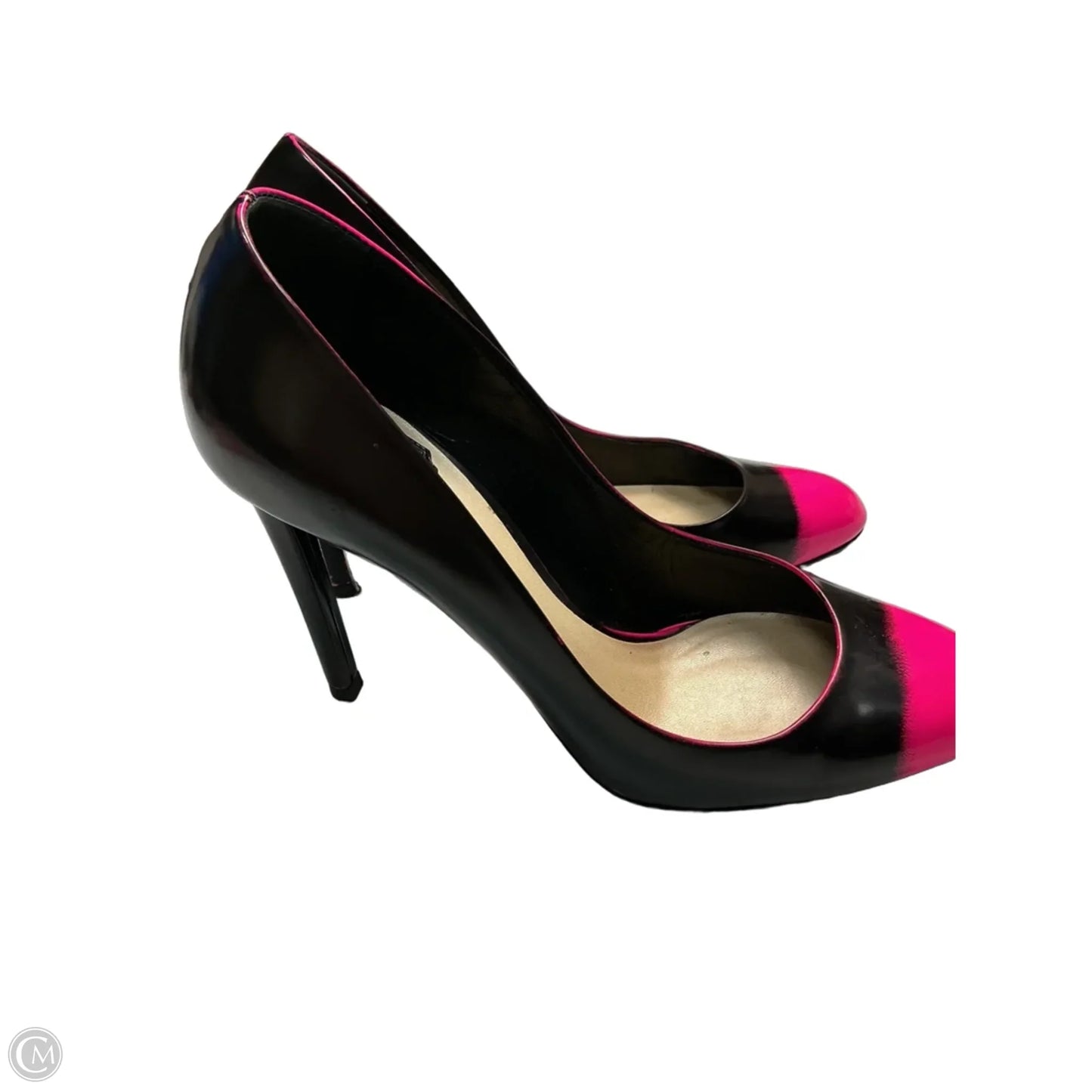 Shoes Luxury Designer By Dior In Black & Pink, Size: 9