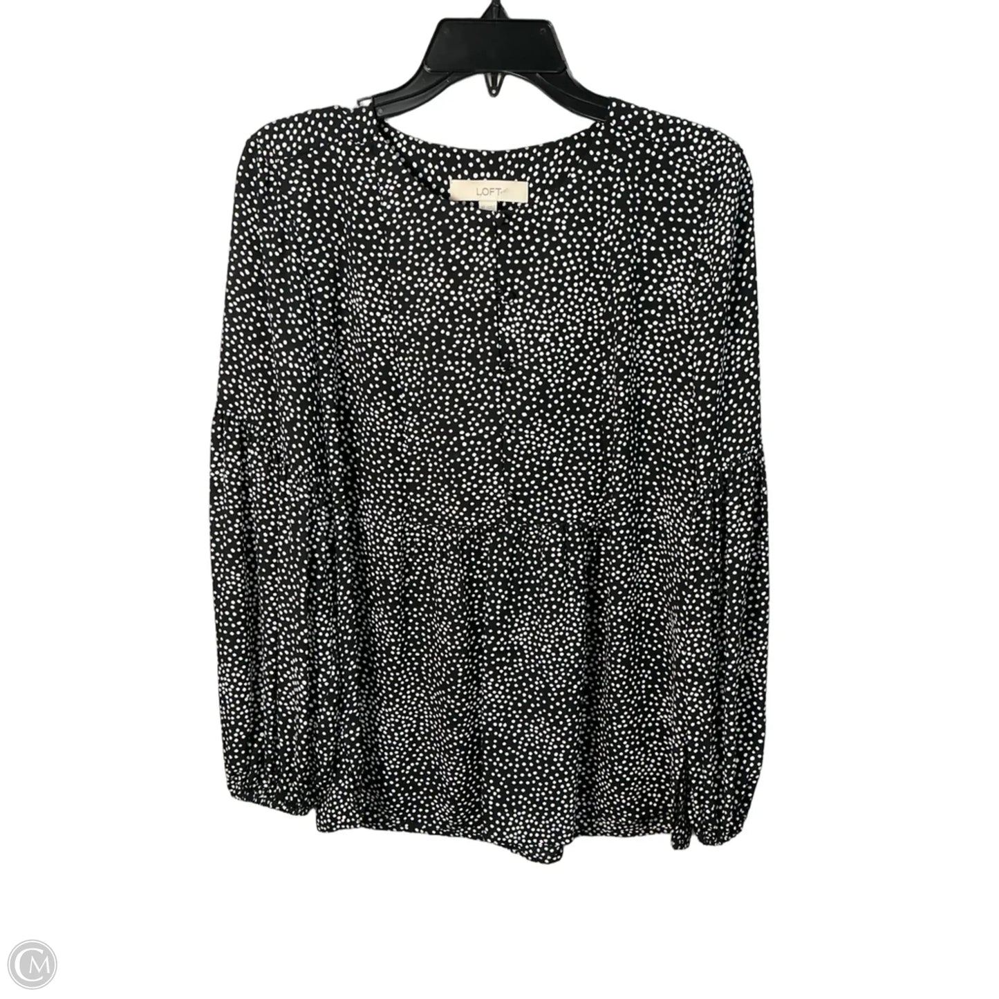 Top Long Sleeve By Loft In Black, Size: Xs