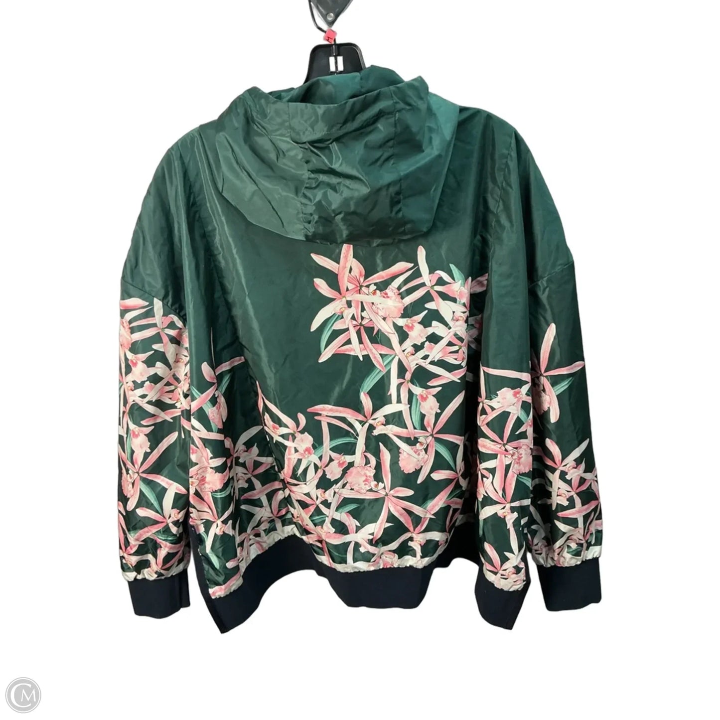 Jacket Luxury Designer By Moncler In Green, Size: M