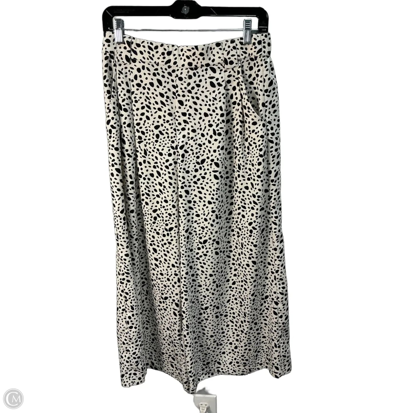 Pants Cropped By Zara In Cream, Size: M