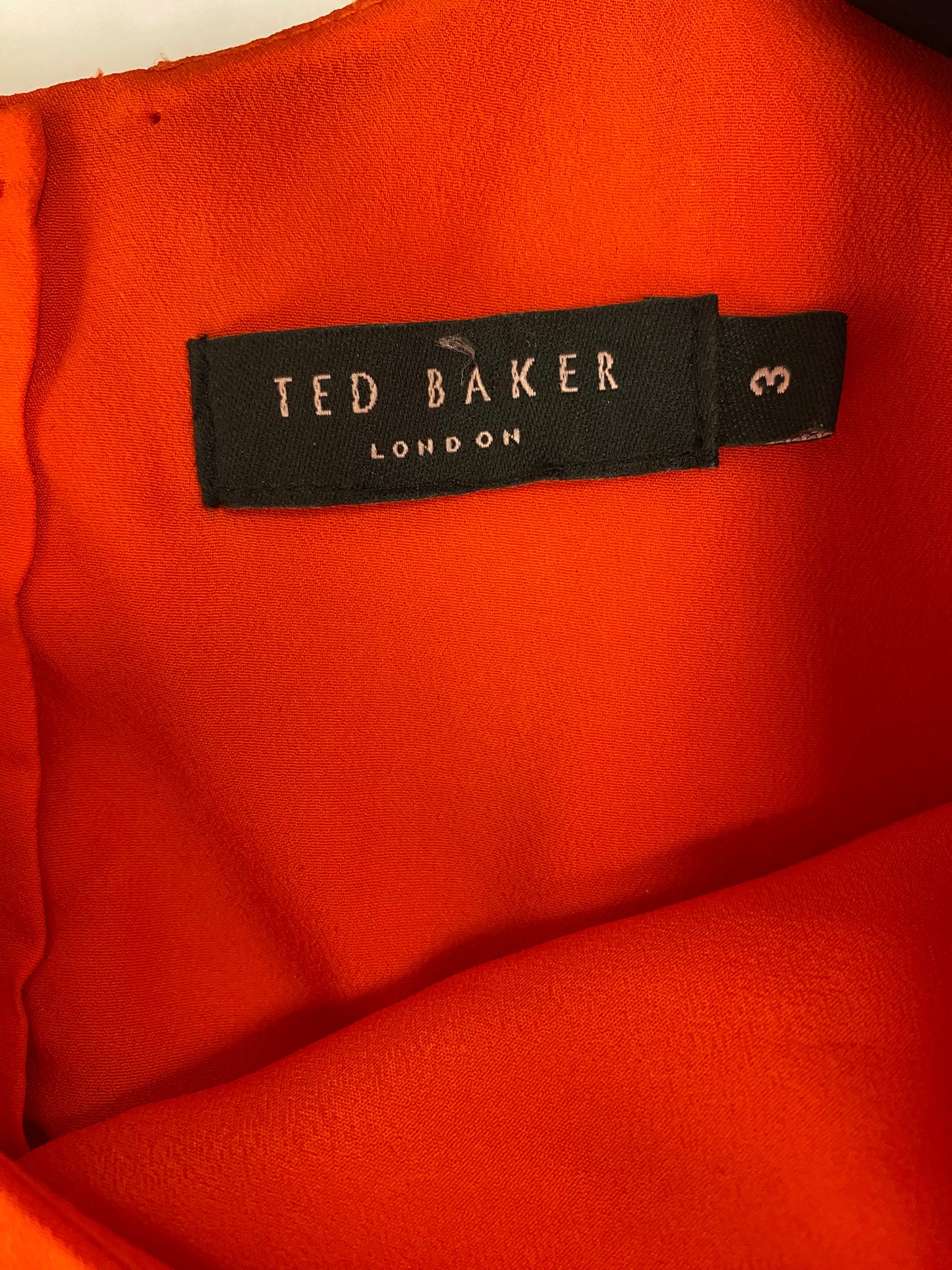 Orange Dress Party Short Ted Baker, Size M