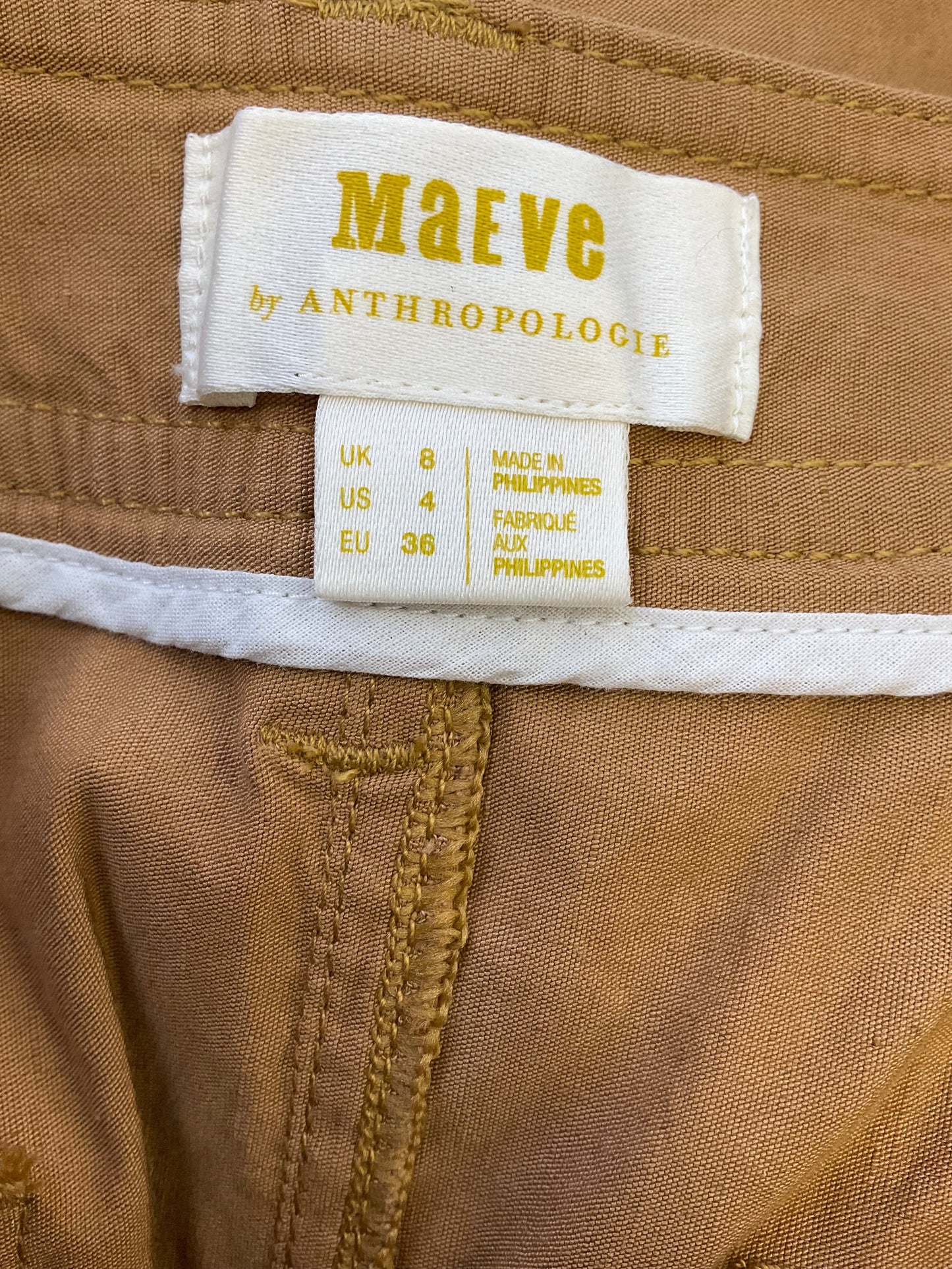 Pants Cargo & Utility By Maeve In Mustard, Size: S