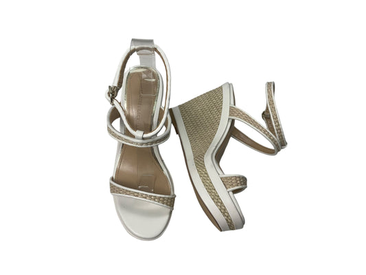 Sandals Heels Wedge By White House Black Market In White, Size: 5.5